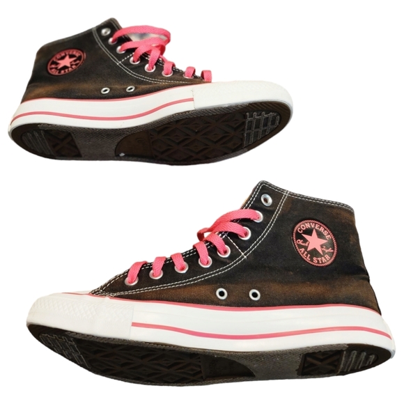 Converse Shoes - Converse ChuckTaylor Black/Pink High Top Sneaker Men Size 10 WMNS size 10
